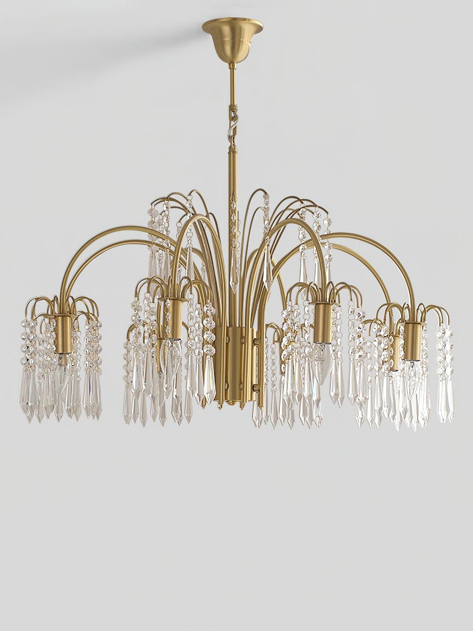 Crystal waterfall chandelier - Cueteks