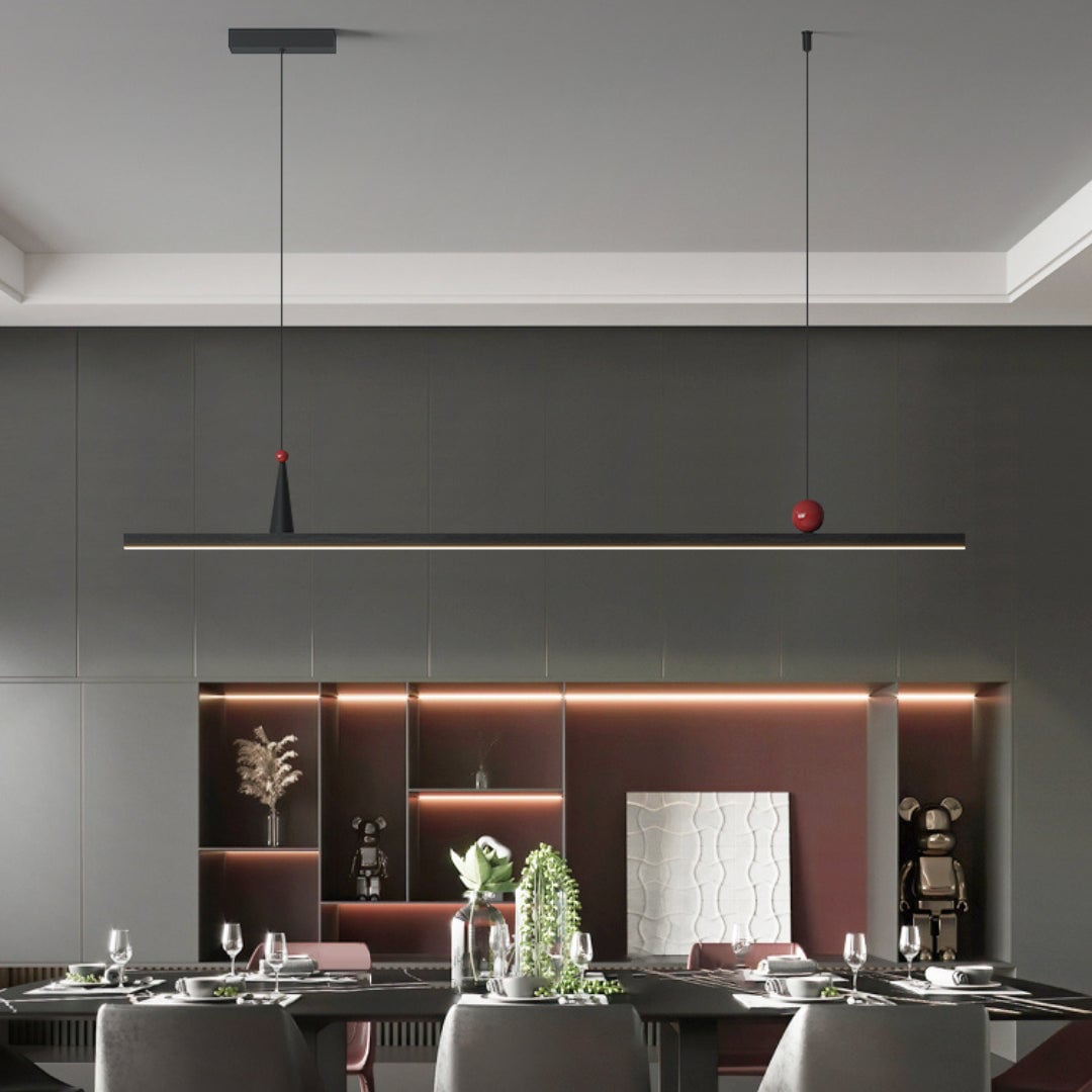 OSBELE Modern Black Linear Chandelier - Cueteks