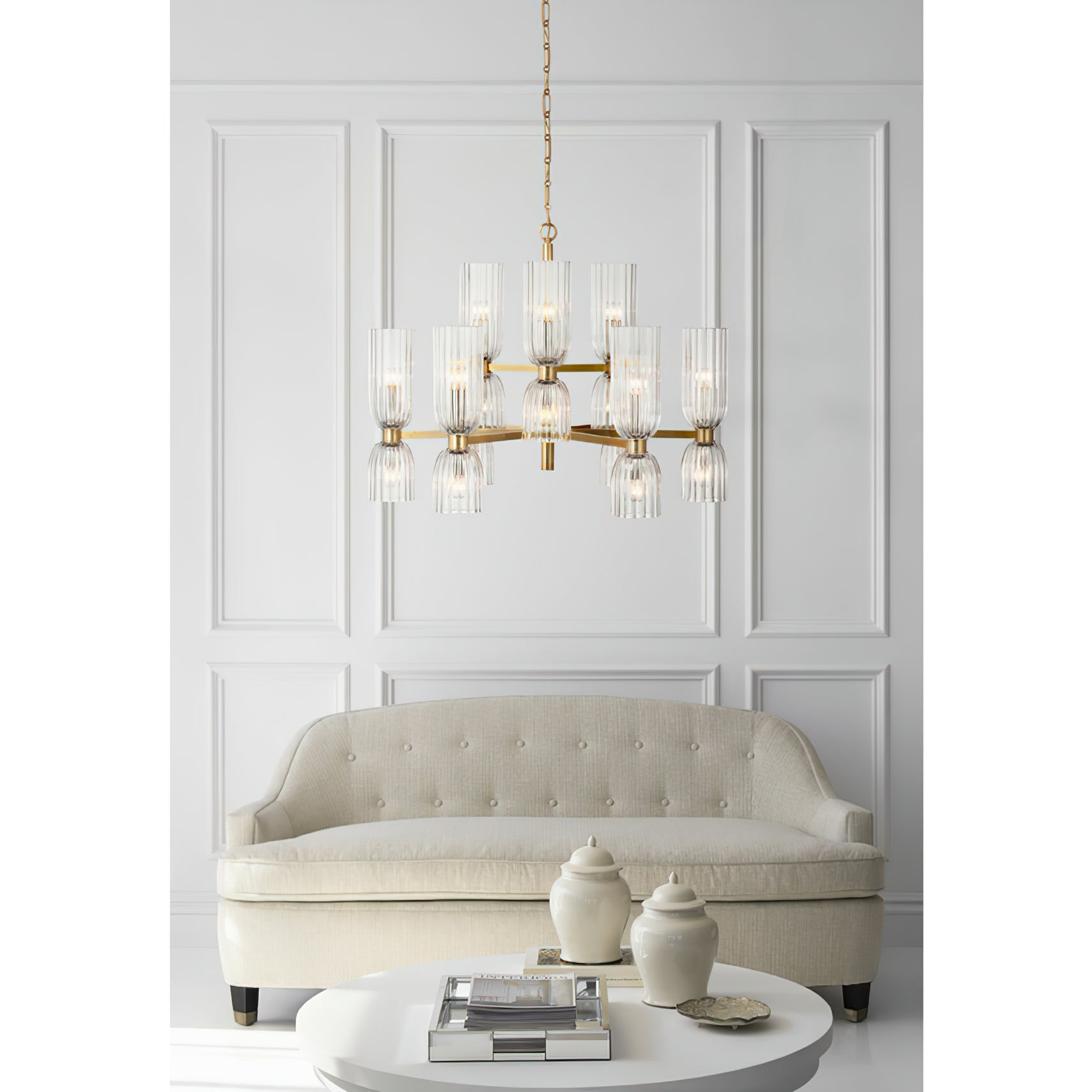 Asalea Double Layer Chandelier - Cueteks