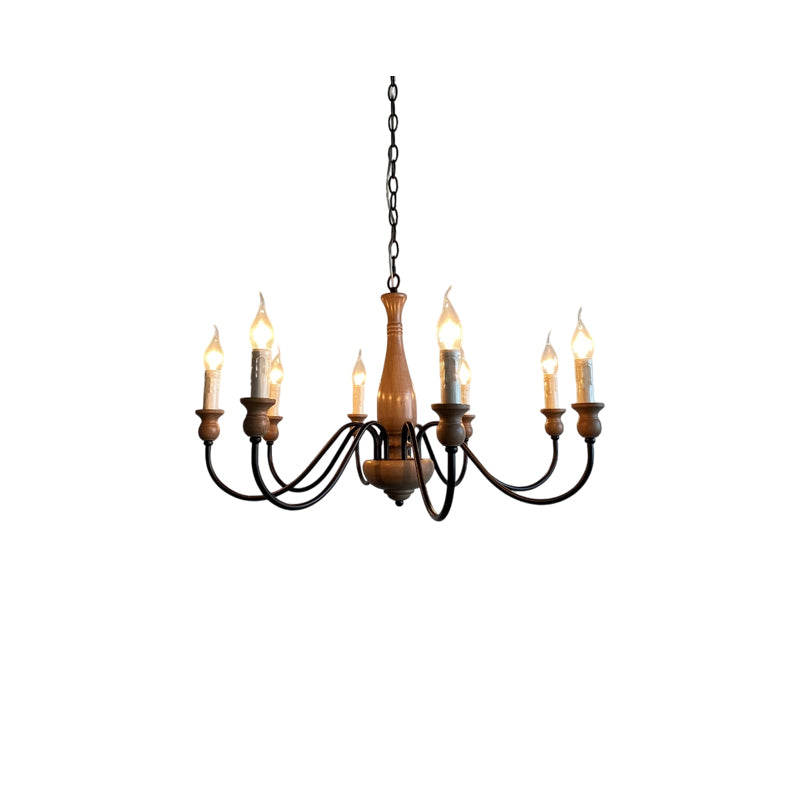 Rustic Farmhouse Candlestick Chandelier - Cueteks