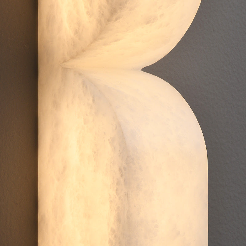 Double Curve Alabaster Wall Light - Cueteks