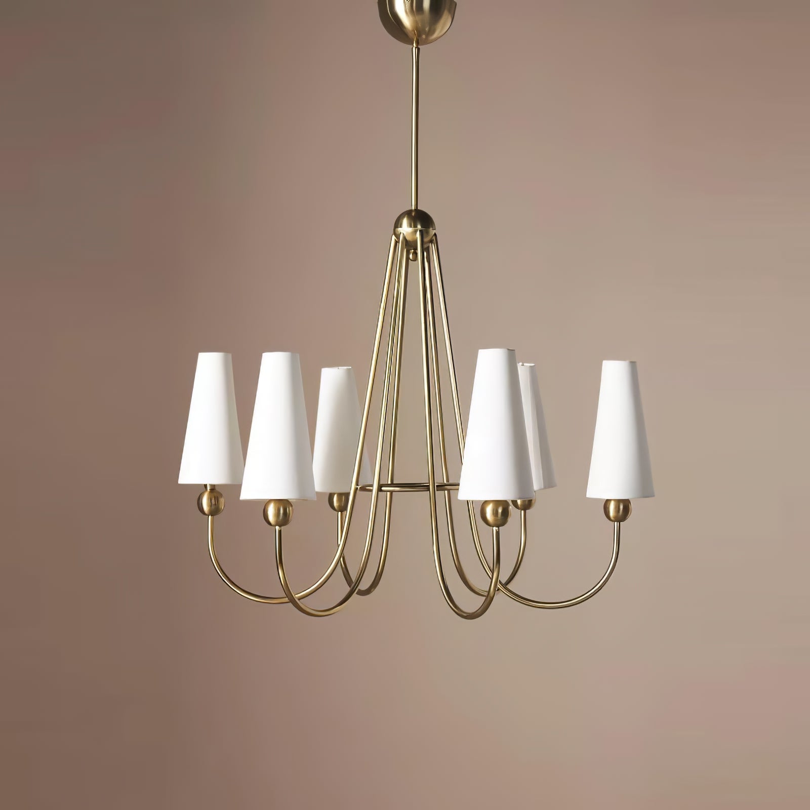 Brass Frame Mavis Chandelier - Cueteks