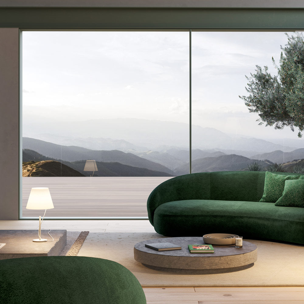 slim line hover LED table lamp - Cueteks