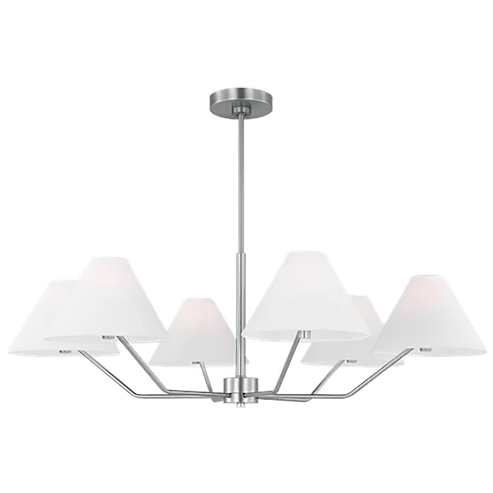 Minimalist Black Fabric Shade Chandelier - Cueteks