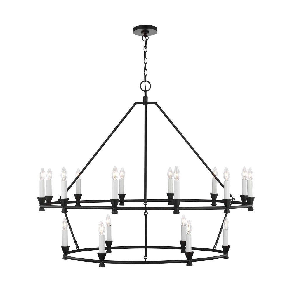 Minimalist Circular Keystone Chandelier - Cueteks