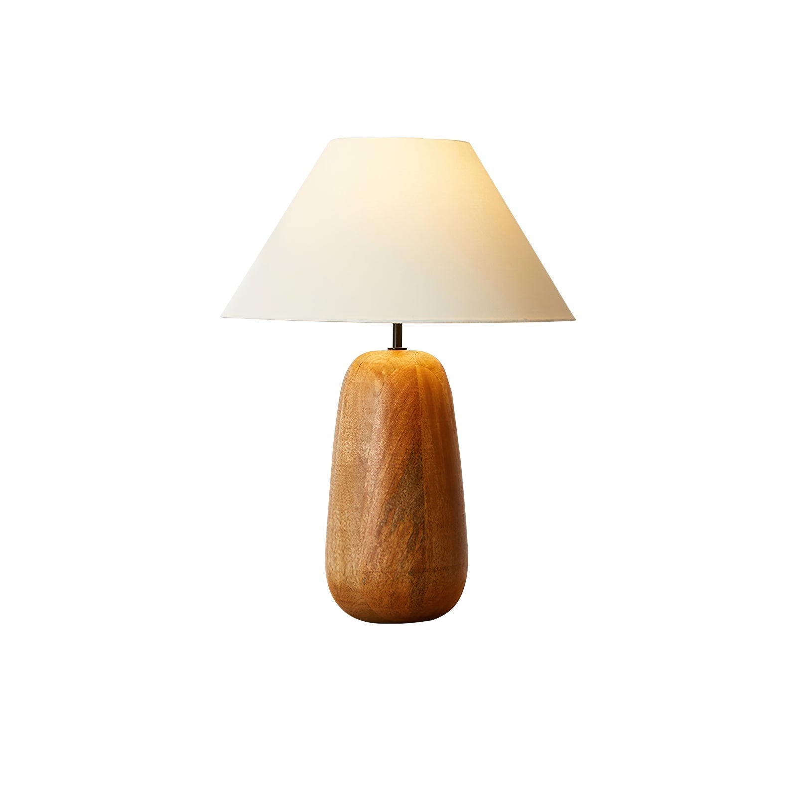 Grooved Country Wood Table Lamp - Cueteks