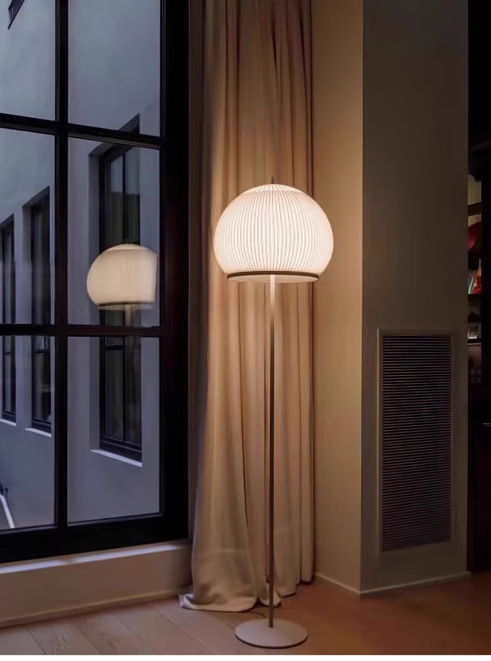Knitted Round Lantern Floor Lamp - Cueteks