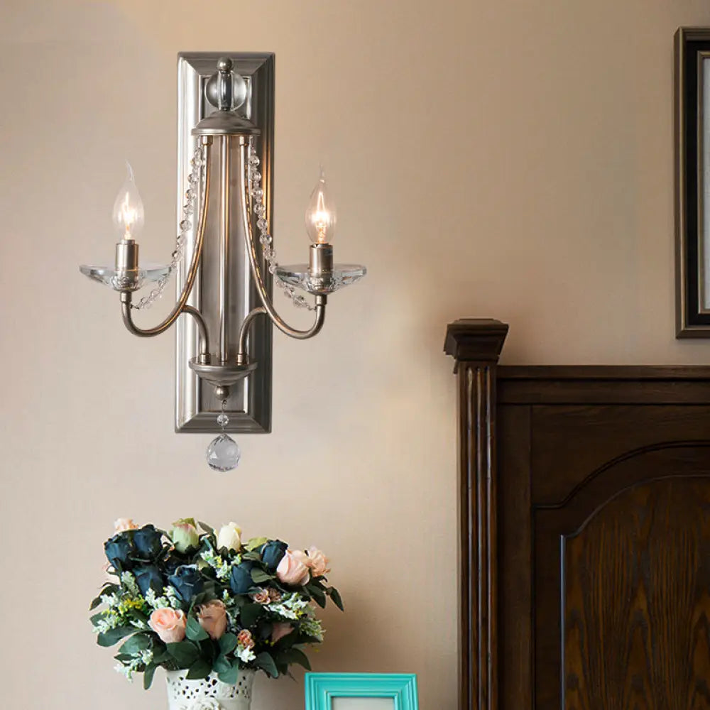 French Country Wood Backplate Wall Lamp - Cueteks
