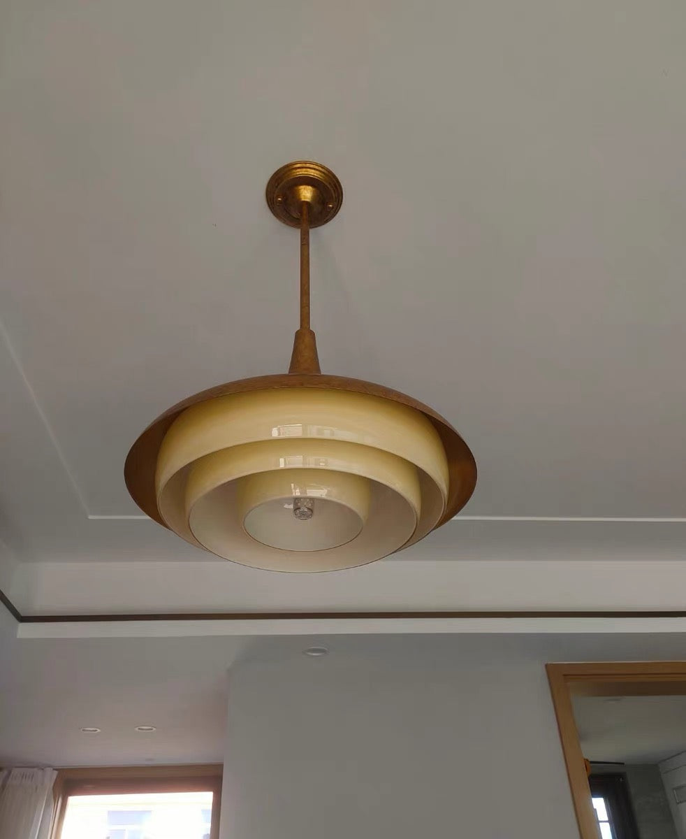 Mid-Century Wood Pendant Light - Cueteks
