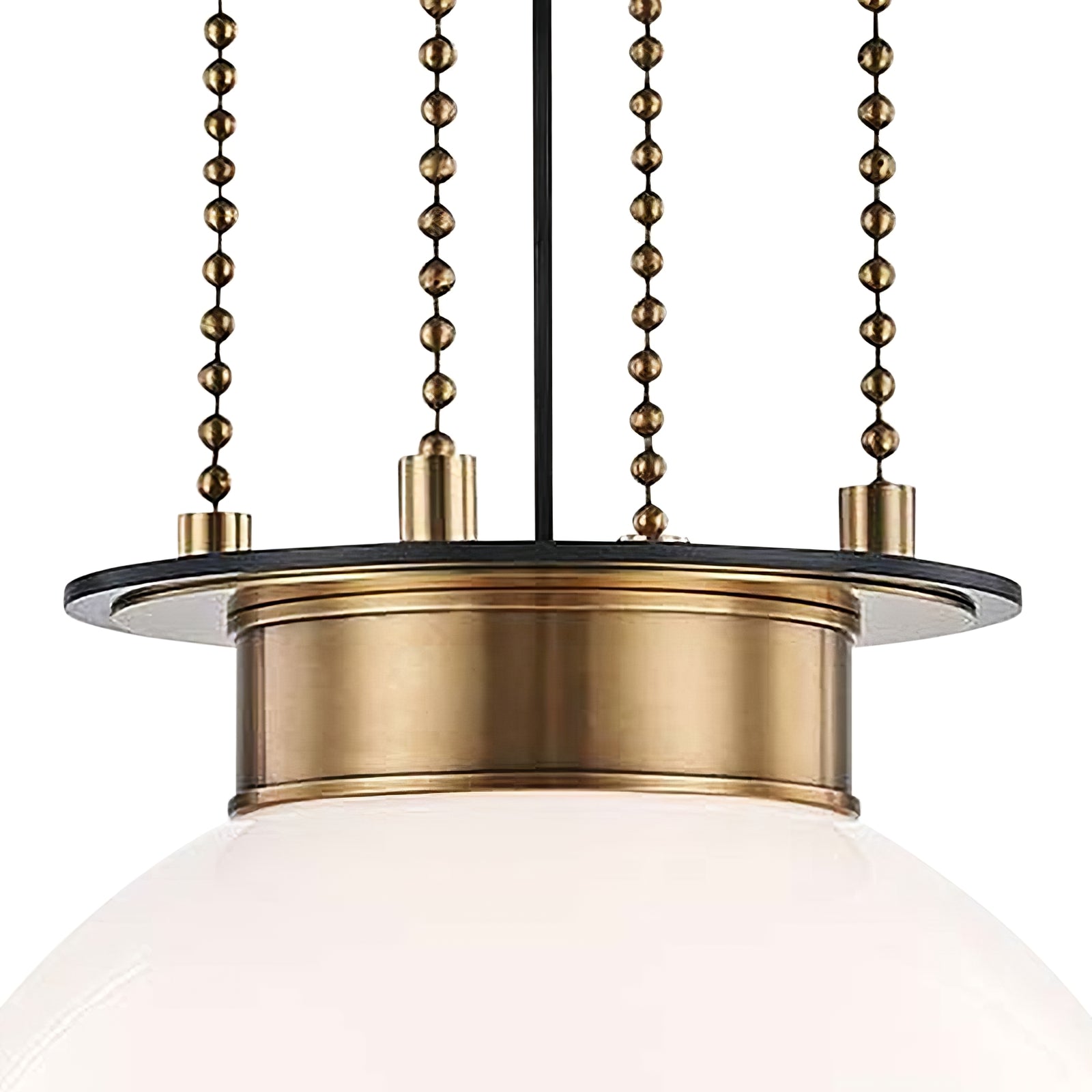 Opal Globe Gunther Pendant Light - Cueteks