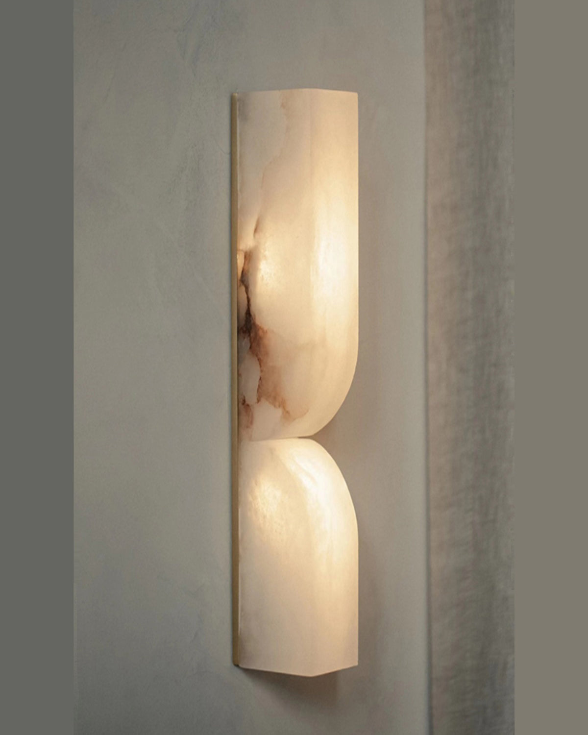 Double Curve Alabaster Wall Light - Cueteks
