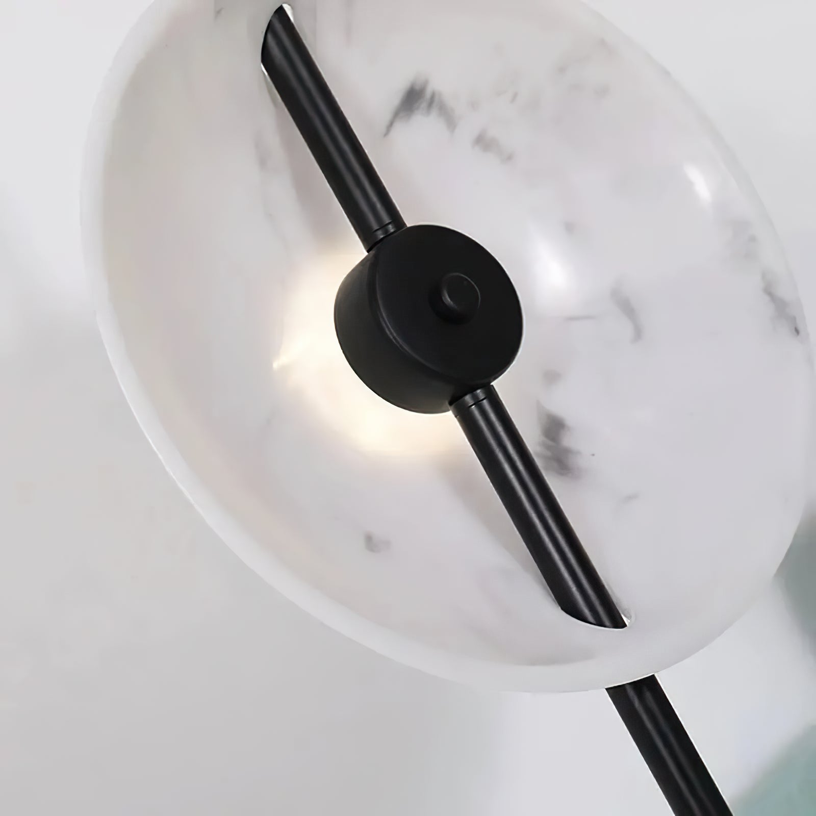 Contemporary Resin Round Marble Wall Light - Cueteks