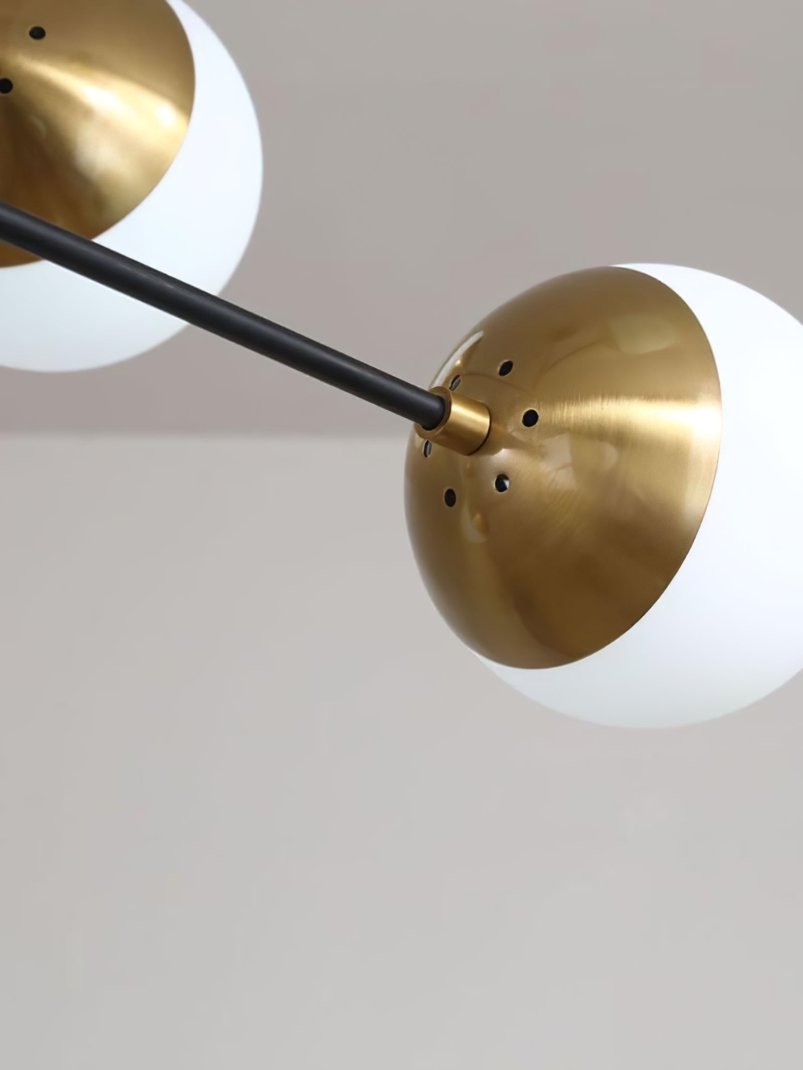 10-Globe Modern Brass Chandelier - Cueteks