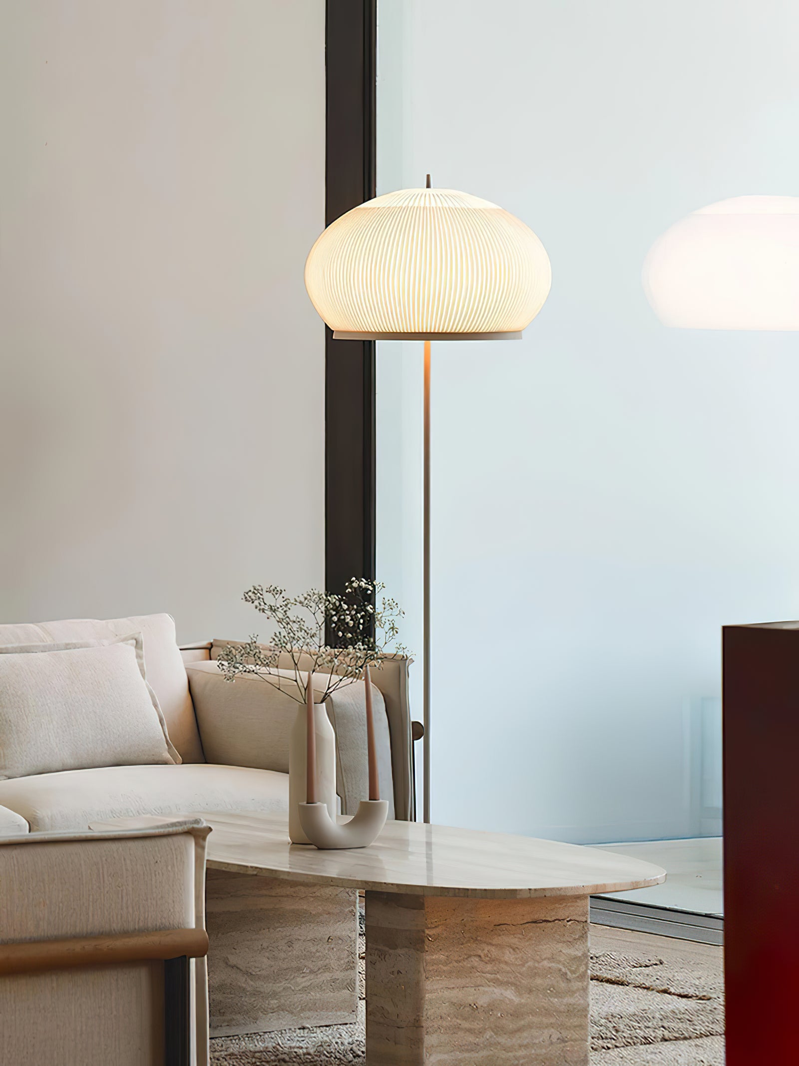 Knitted Round Lantern Floor Lamp - Cueteks