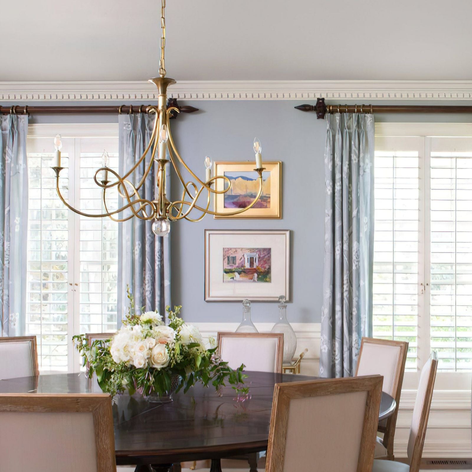 Large Twisted Loop Chandelier - Cueteks