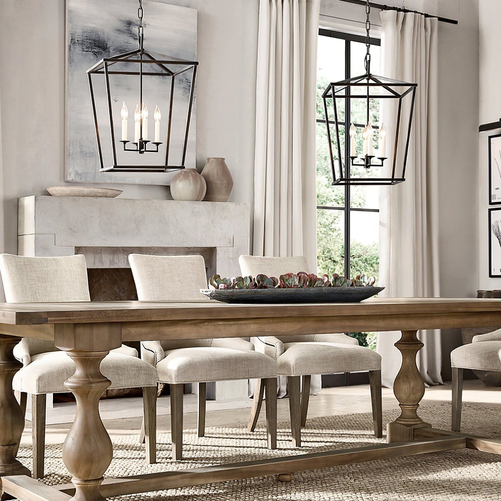 Gold Lantern Pendant Chandelier - Cueteks