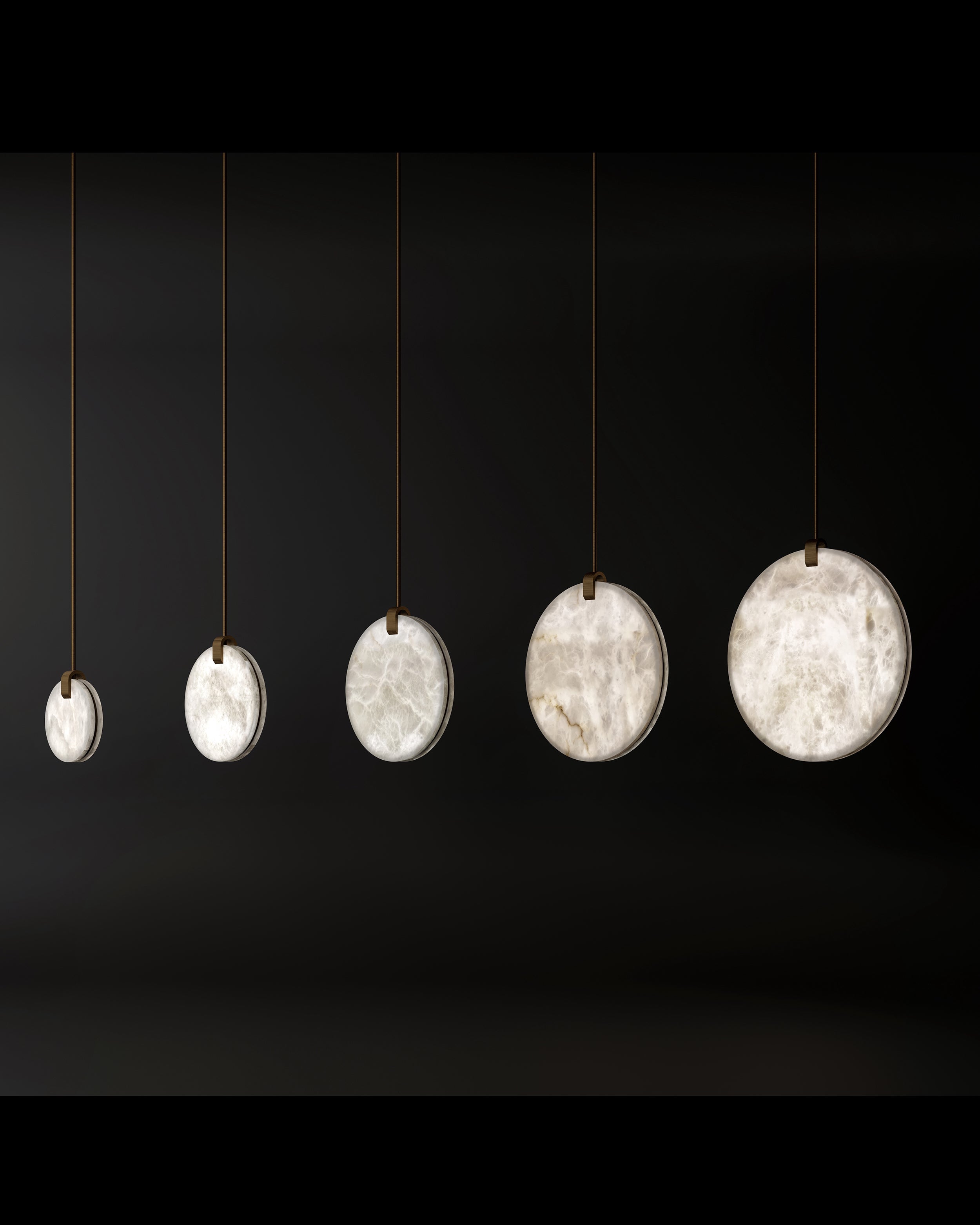 Tiered Alabaster Staircase Chandelier - Cueteks
