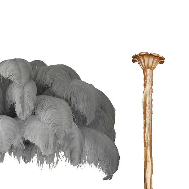 Colorful Ostrich Feather Chandelier - Cueteks