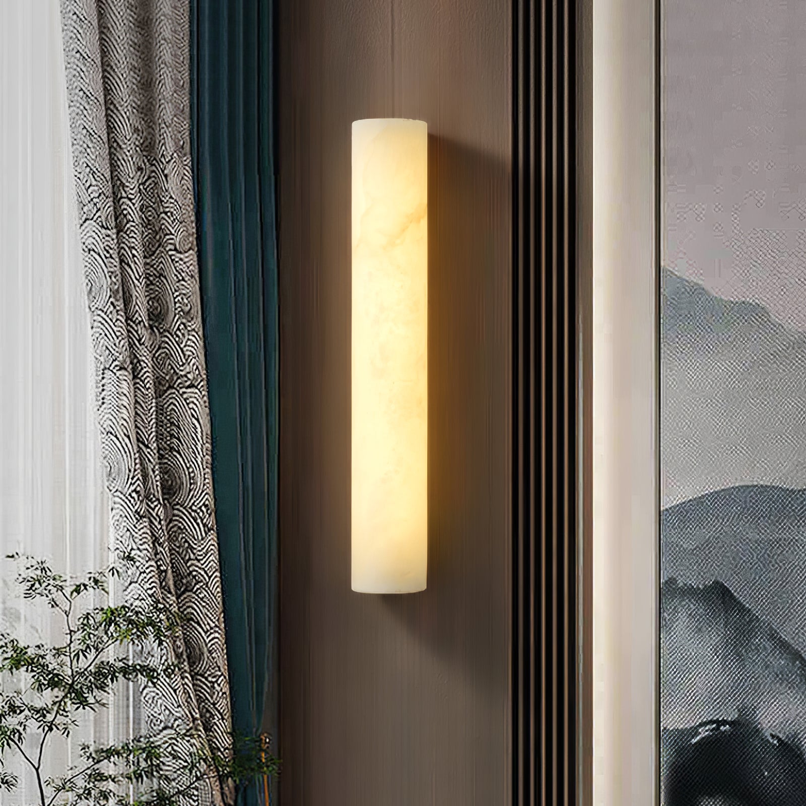 Vertical Alabaster Wall Lamp - Cueteks