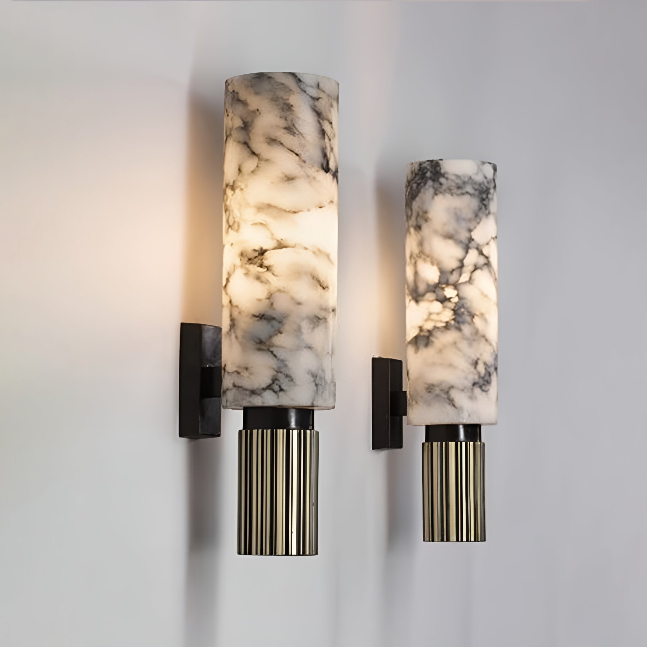 Moonshade Marble Sconce Wall Lamp - Cueteks