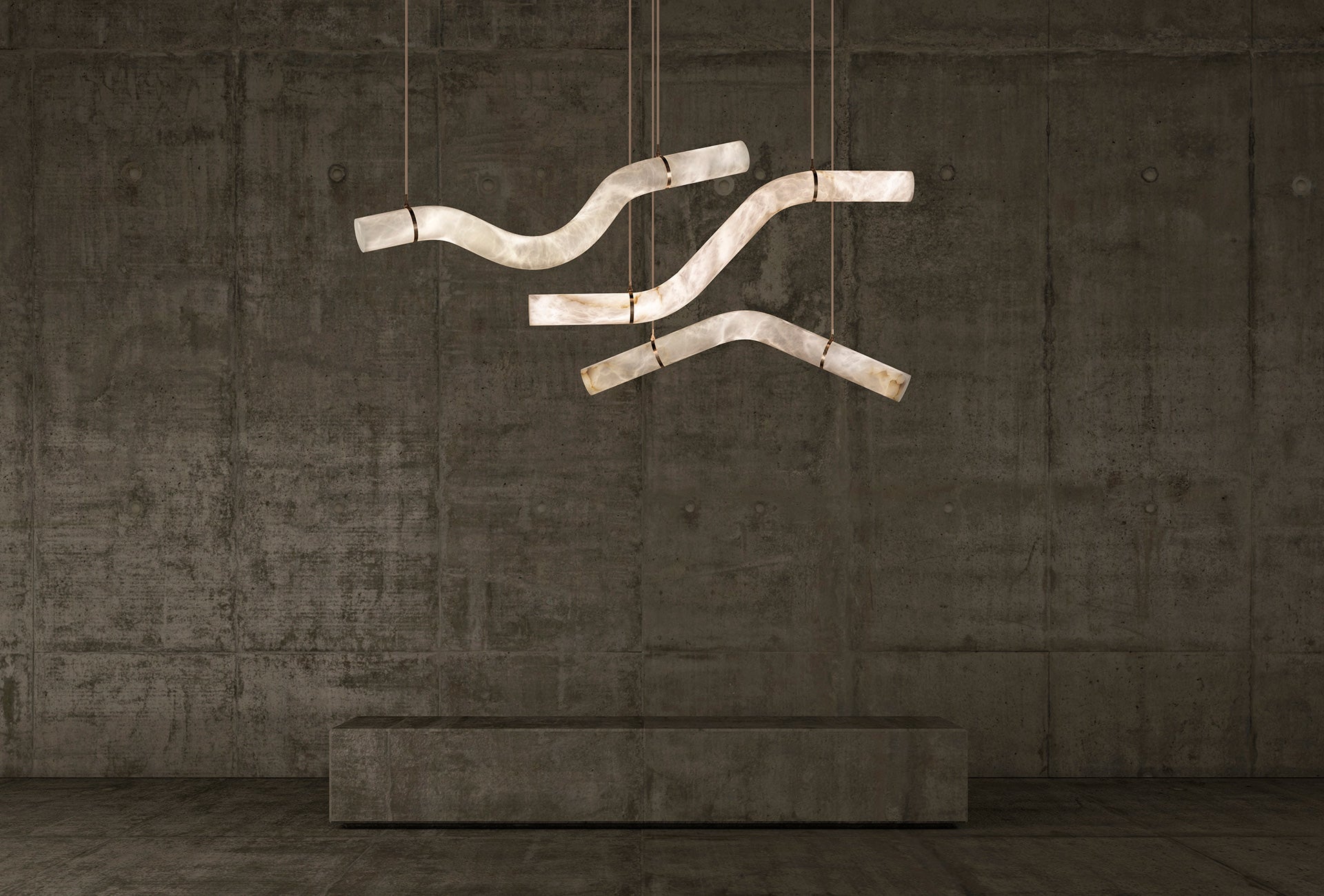 Alabaster LIBERTY Chandelier - Cueteks