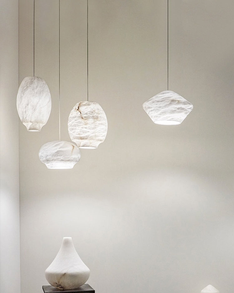 Alabaster Marble Small  Pendant Light - Cueteks