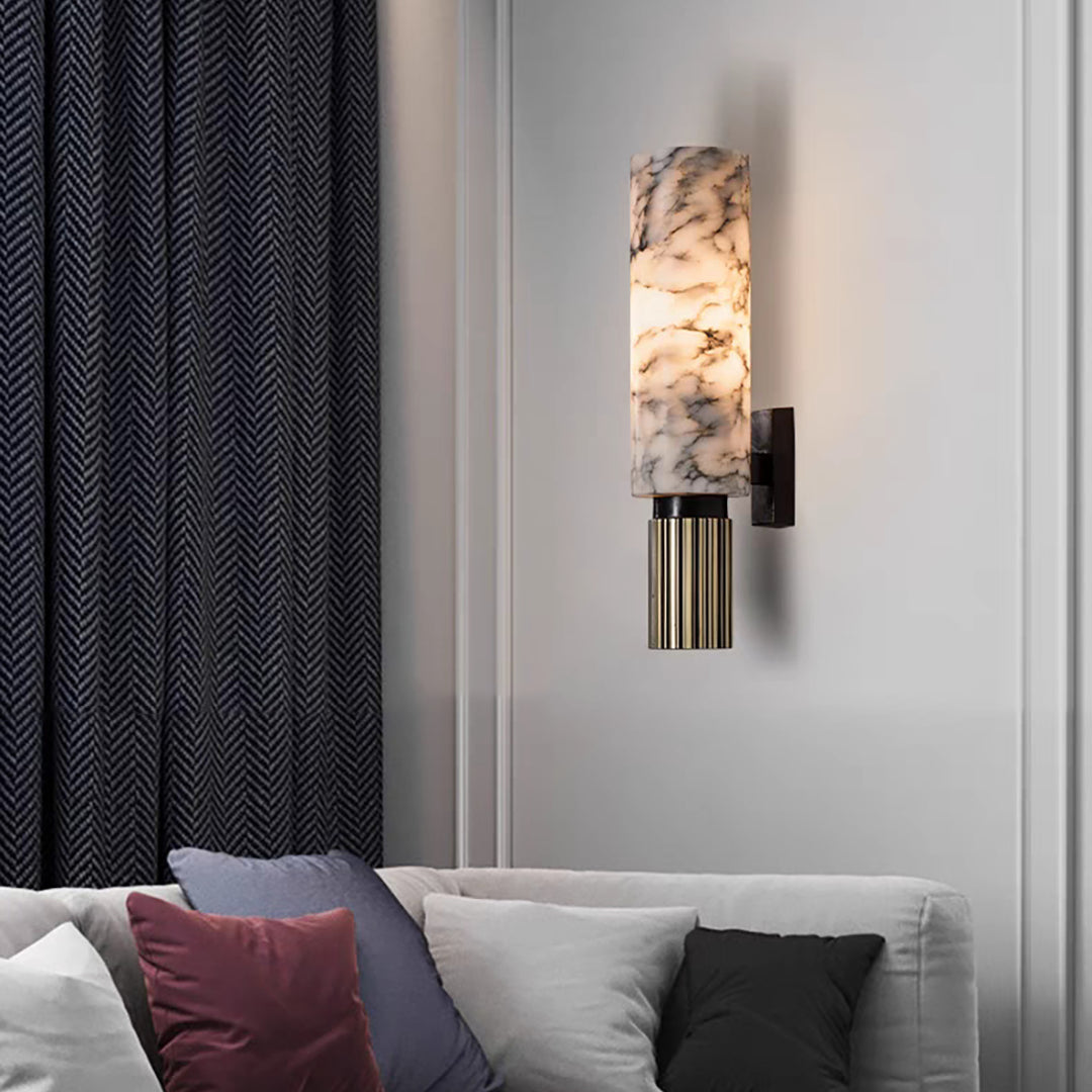 Moonshade Marble Sconce Wall Lamp - Cueteks