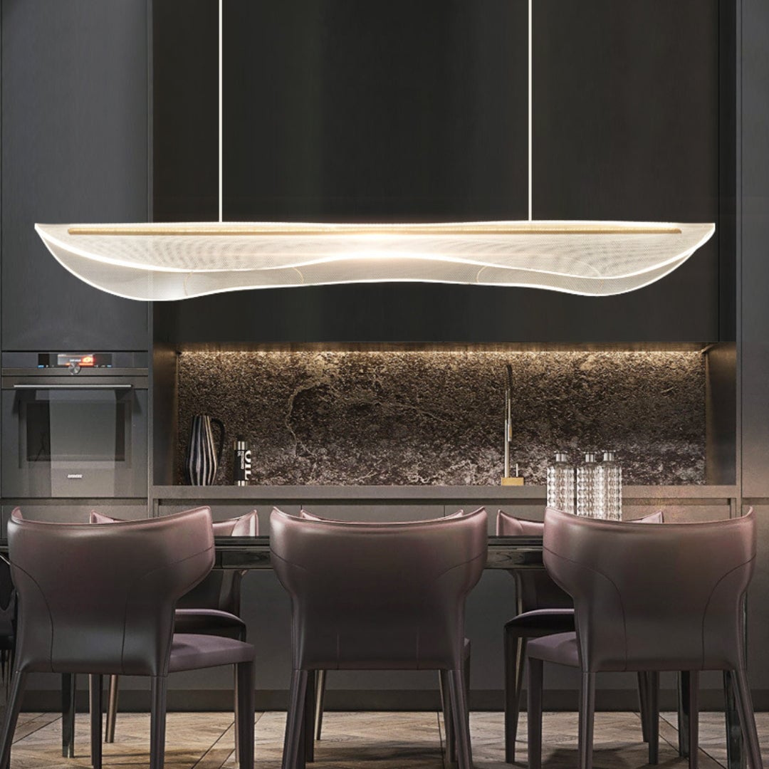 Blk Dining Room Acrylic Chandelier - Cueteks
