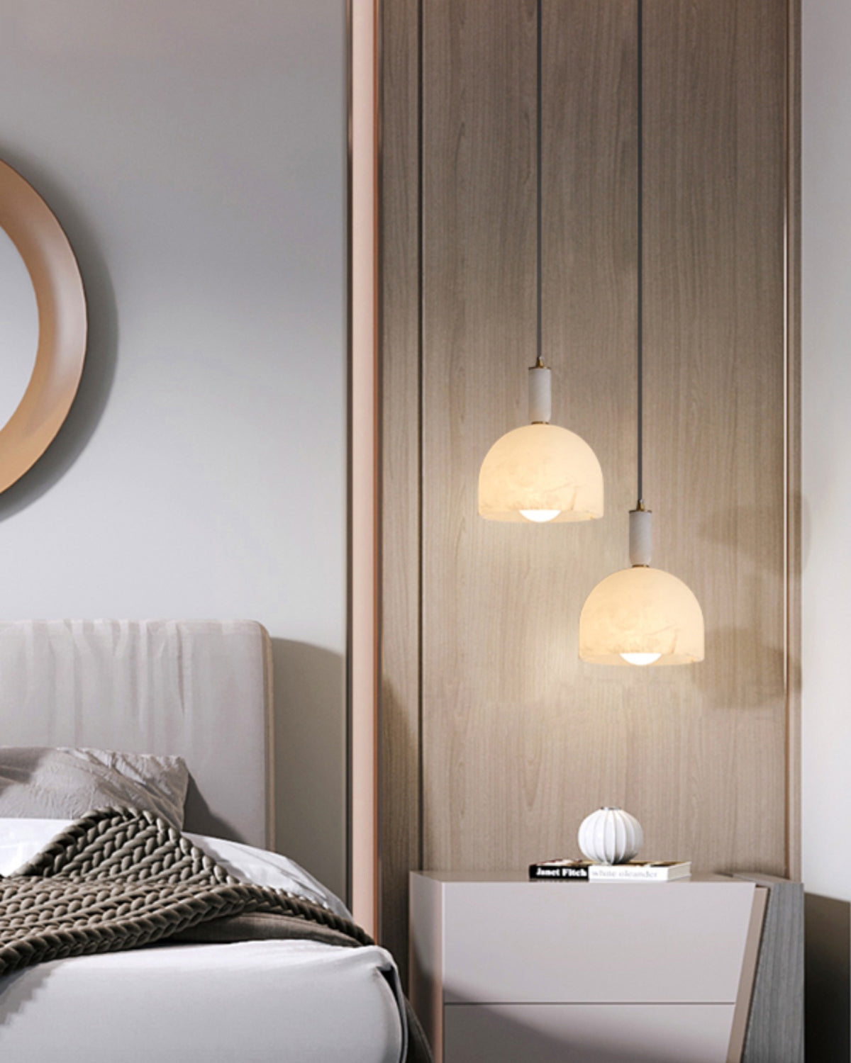 Alabaster Marble Small  Pendant Light - Cueteks