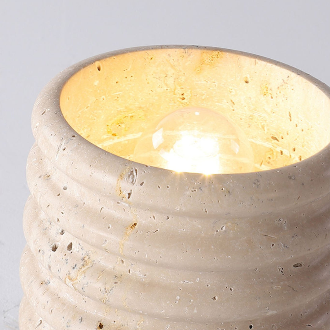 Marble Semi Flush Cylindrical Ceiling Light - Cueteks