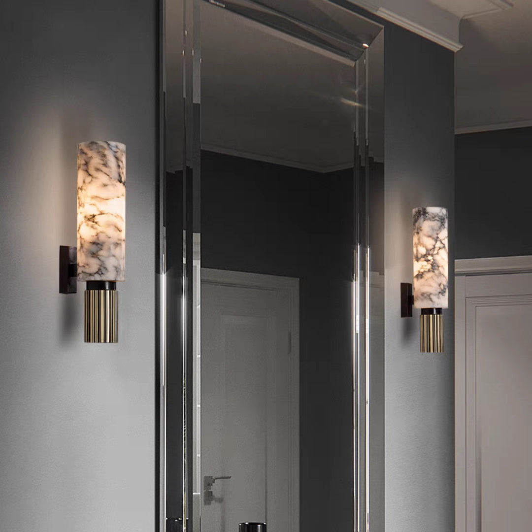 Moonshade Marble Sconce Wall Lamp - Cueteks