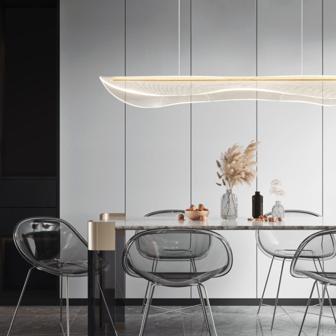 Blk Dining Room Acrylic Chandelier - Cueteks
