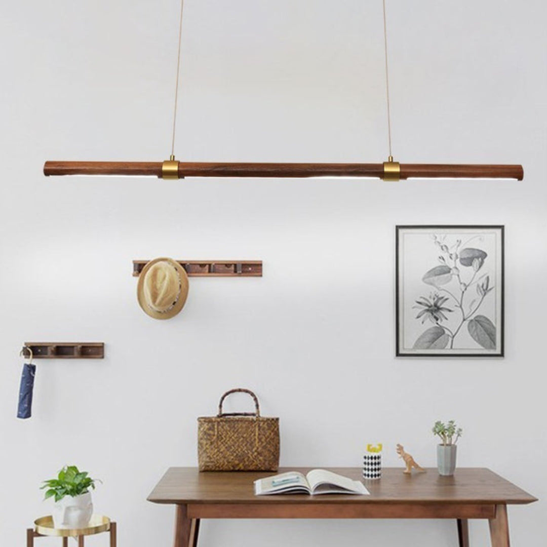 Linear Wood LED Pendant lamp - Cueteks