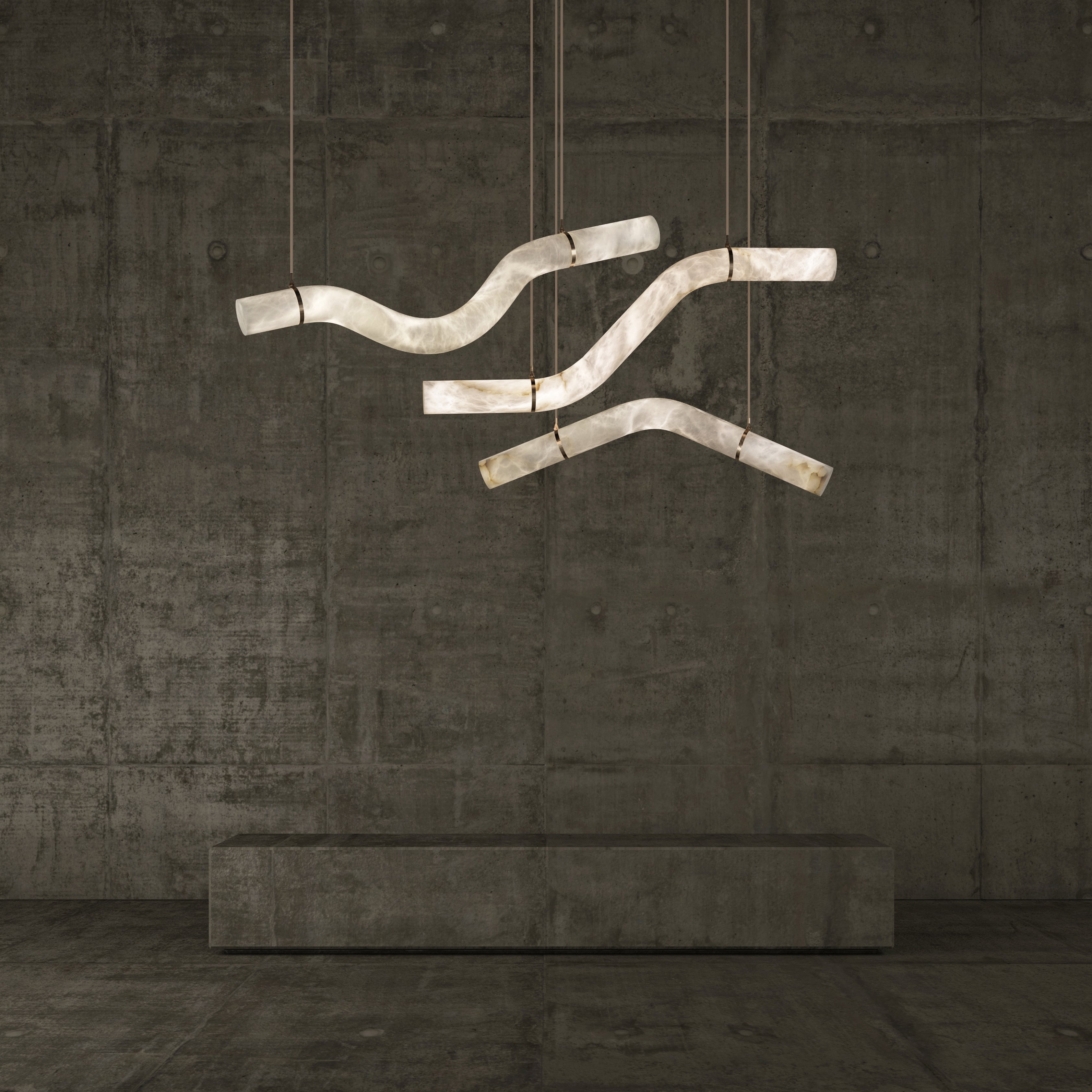 Alabaster LIBERTY Chandelier - Cueteks