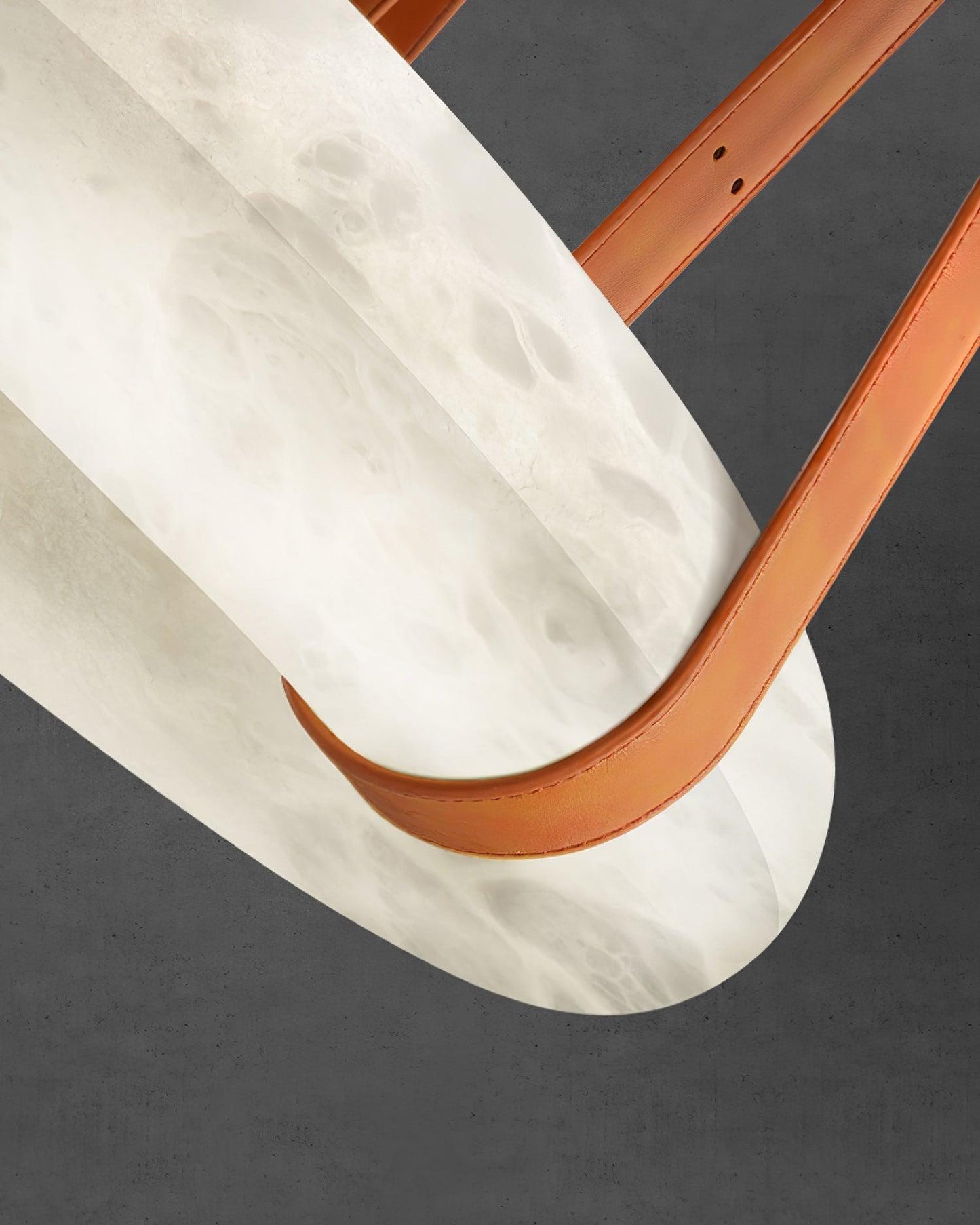 Leather Alabaster Pendant Light - Cueteks