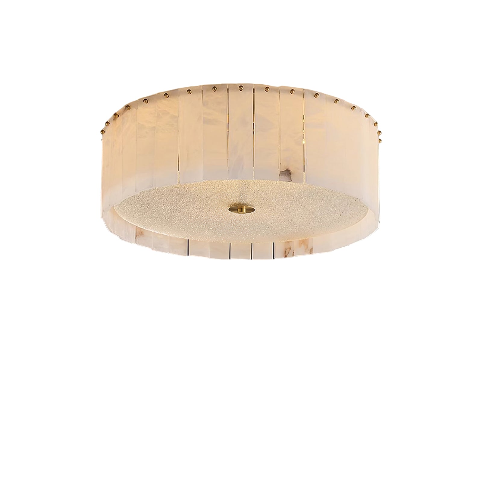 Alabaster multi-layered circular chandelier - Cueteks