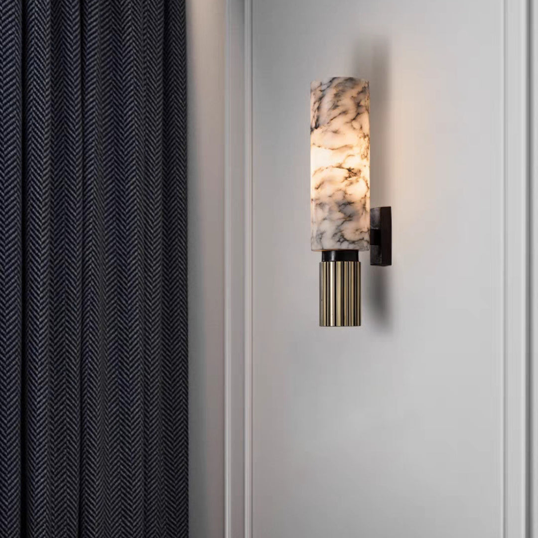 Moonshade Marble Sconce Wall Lamp - Cueteks