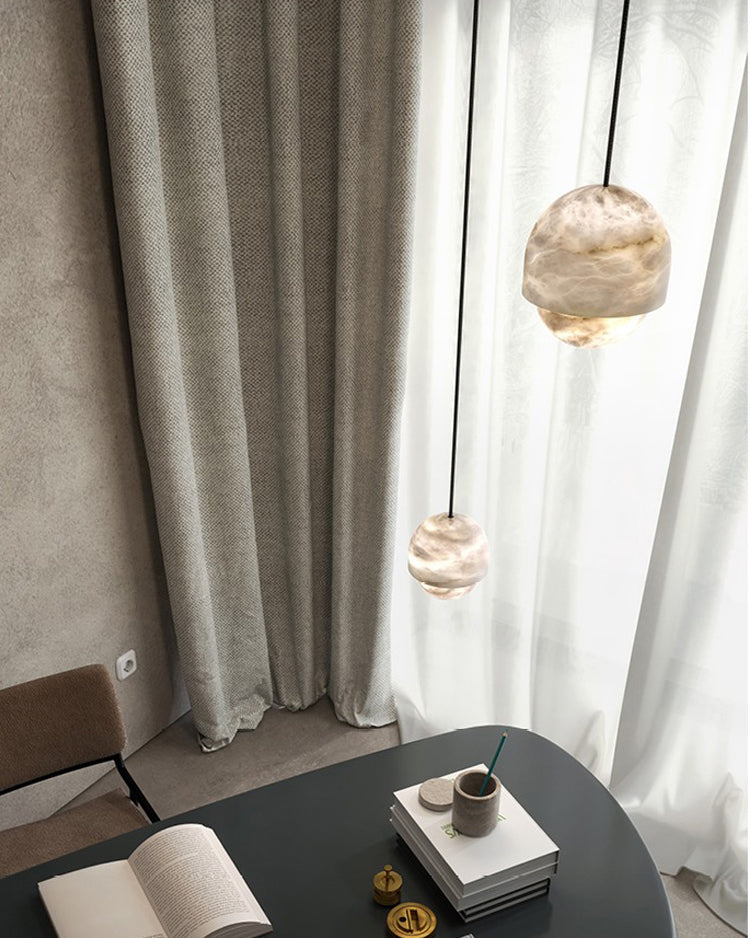 Alabaster Marble Small  Pendant Light - Cueteks