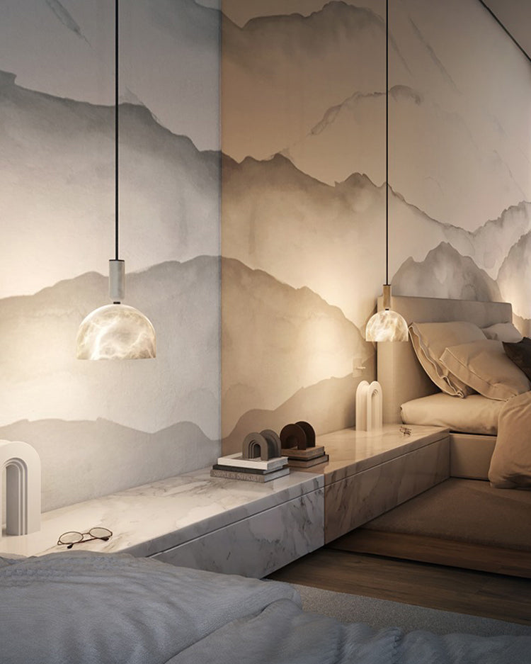 Alabaster Marble Small  Pendant Light - Cueteks