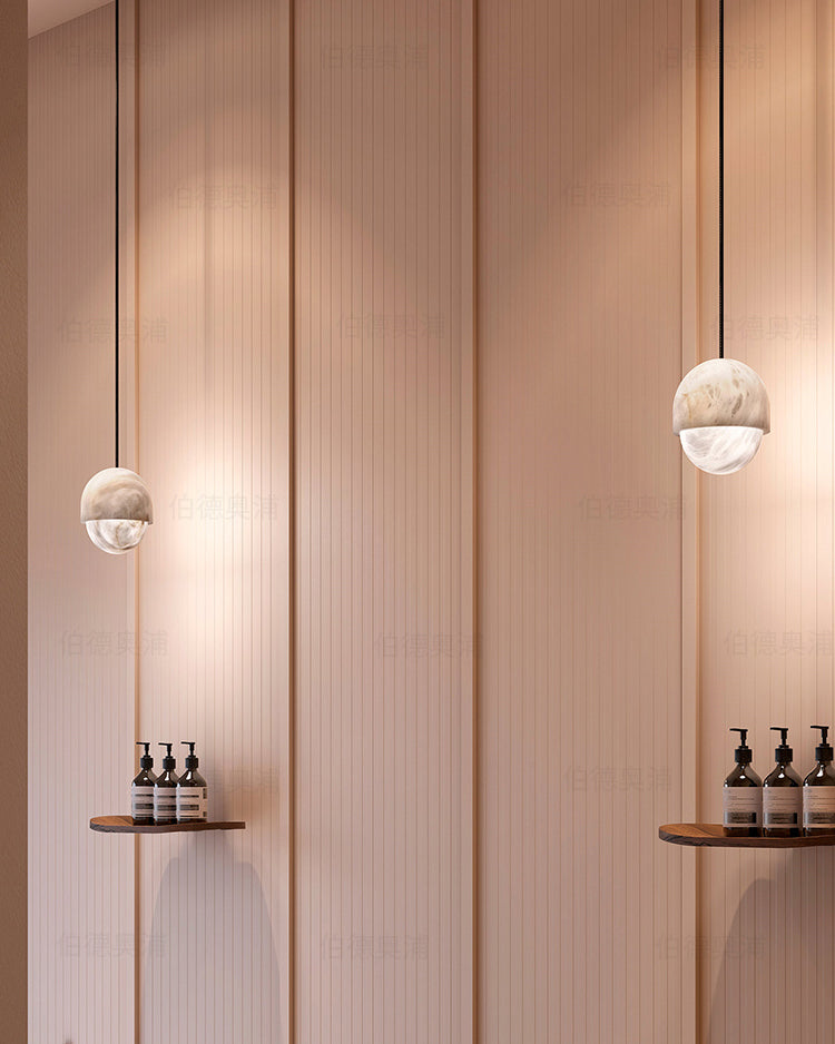 Alabaster Marble Small  Pendant Light - Cueteks