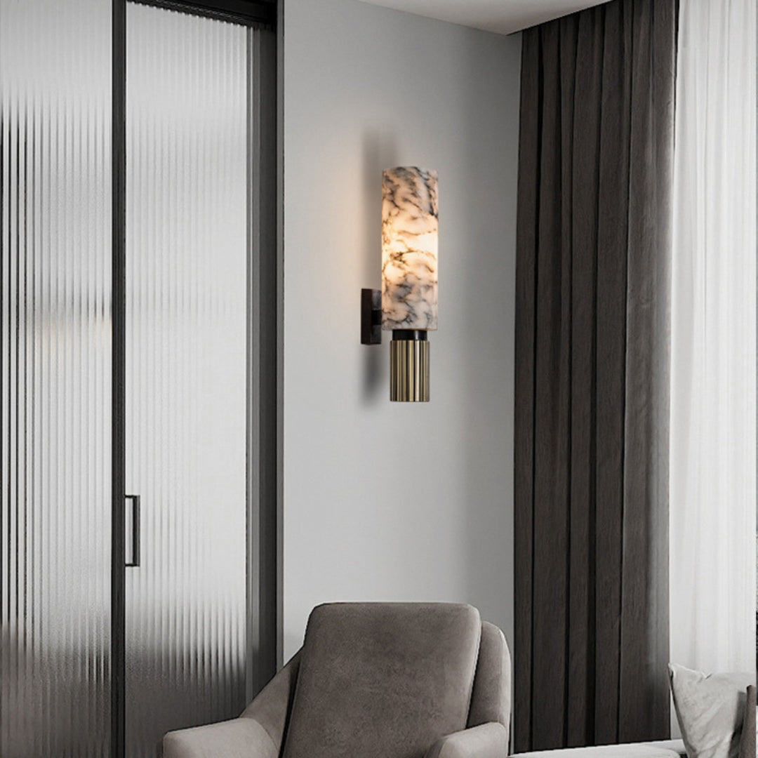 Moonshade Marble Sconce Wall Lamp - Cueteks
