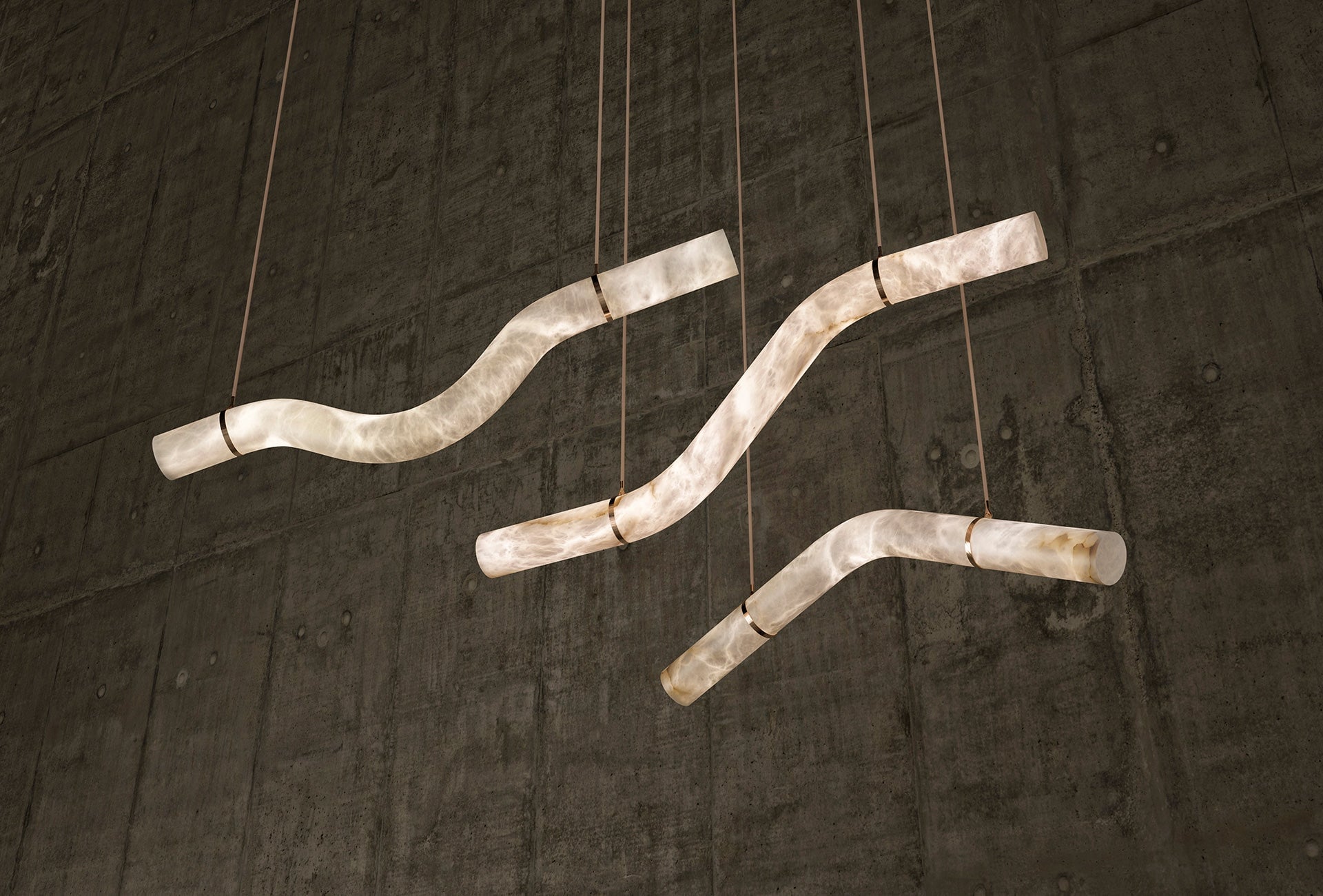 Alabaster LIBERTY Chandelier - Cueteks