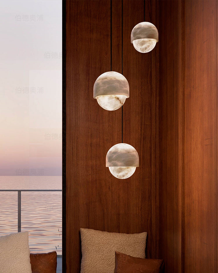Alabaster Marble Small  Pendant Light - Cueteks