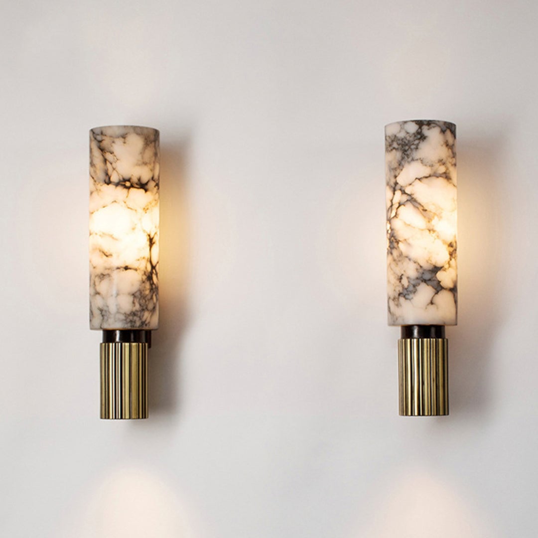 Moonshade Marble Sconce Wall Lamp - Cueteks