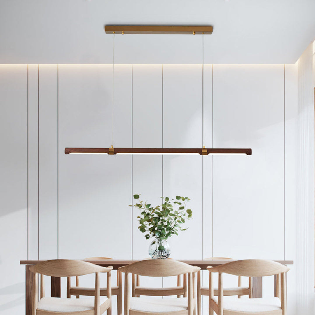 Linear Wood LED Pendant lamp - Cueteks