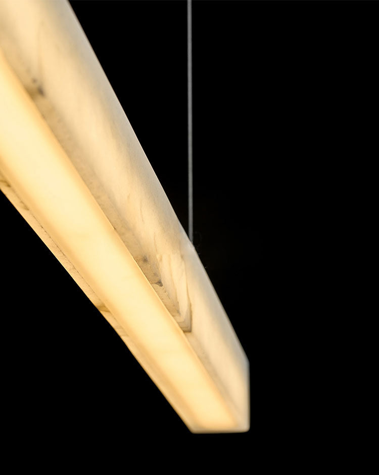 Linear Alabaster Pendant Light - Cueteks