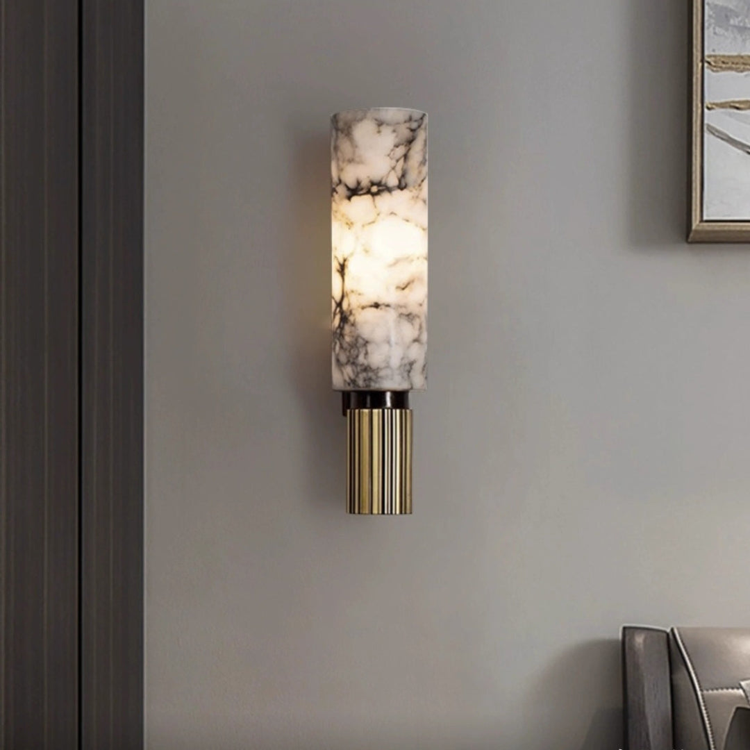 Moonshade Marble Sconce Wall Lamp - Cueteks