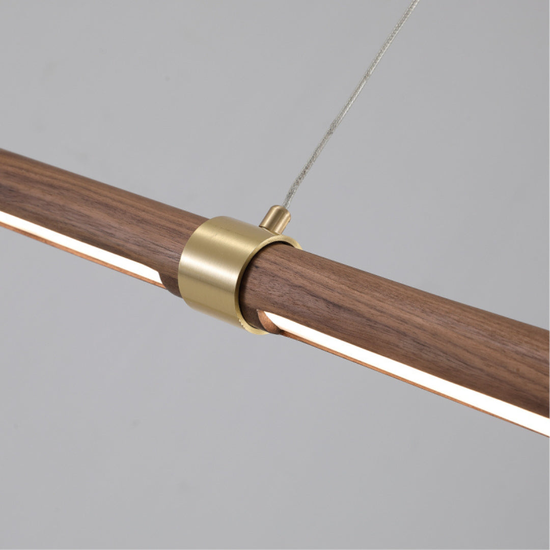 Linear Wood LED Pendant lamp - Cueteks