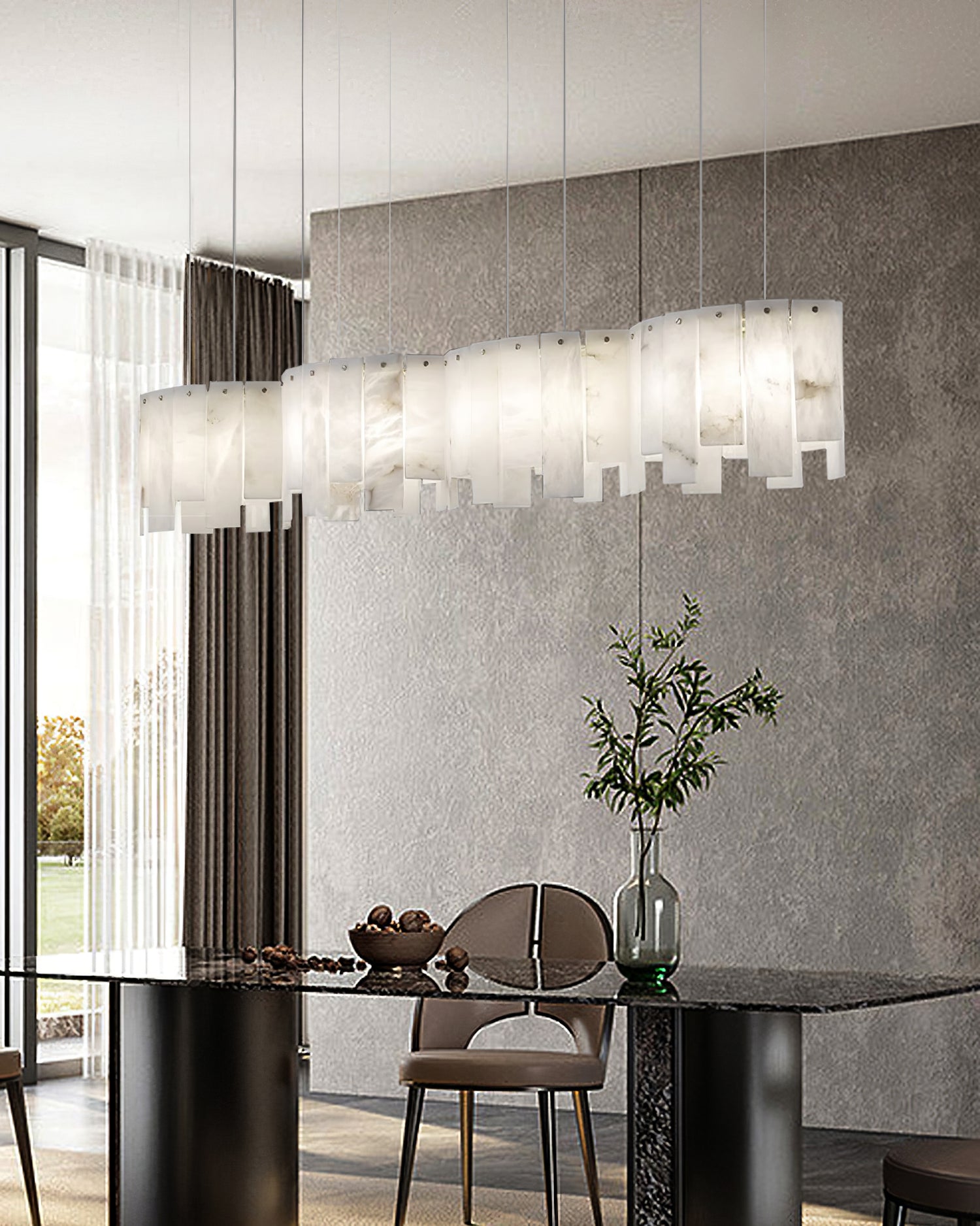 Luxury All-copper Marble Chandelier - Cueteks