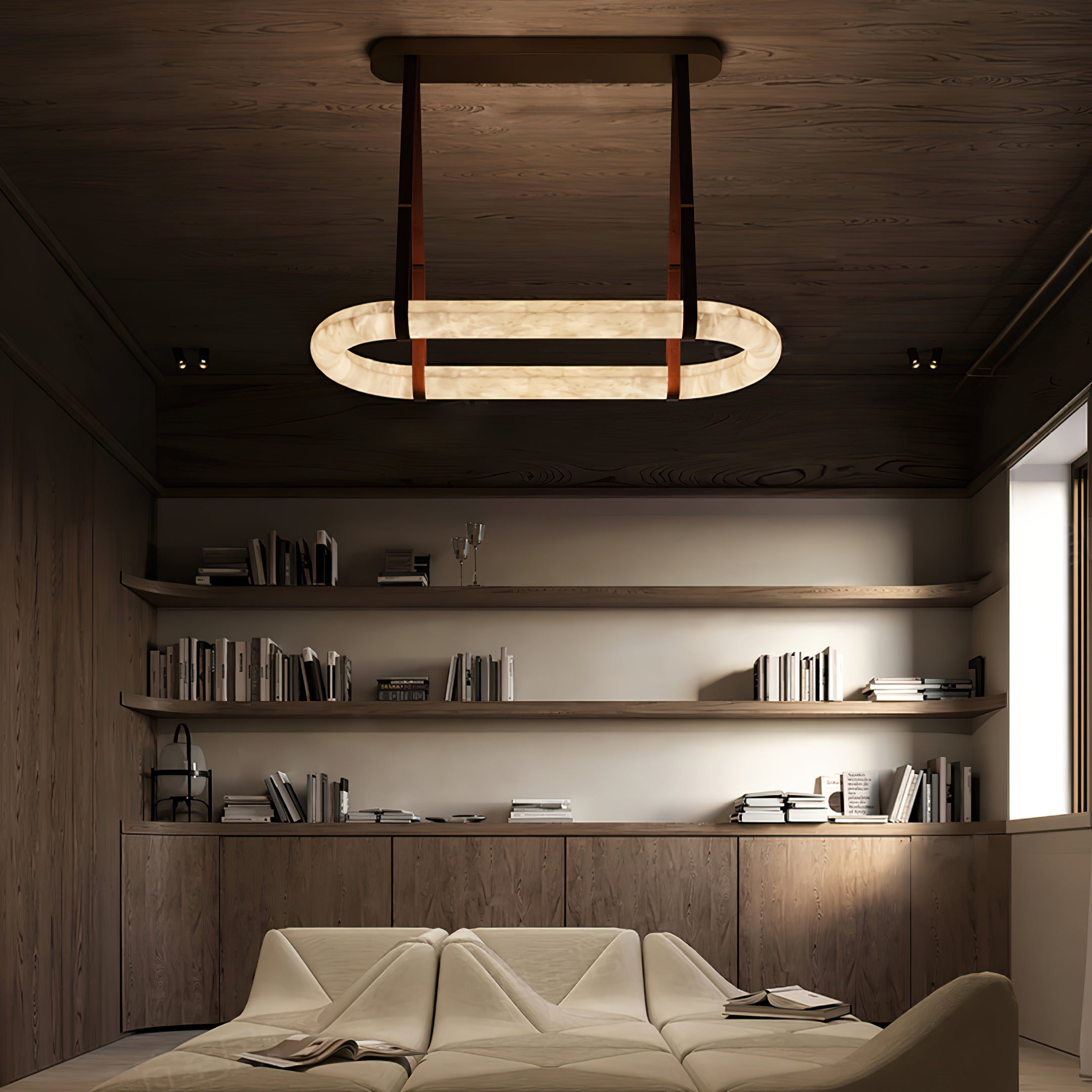 ODDA Snow Gypsum Pendant Light - Cueteks